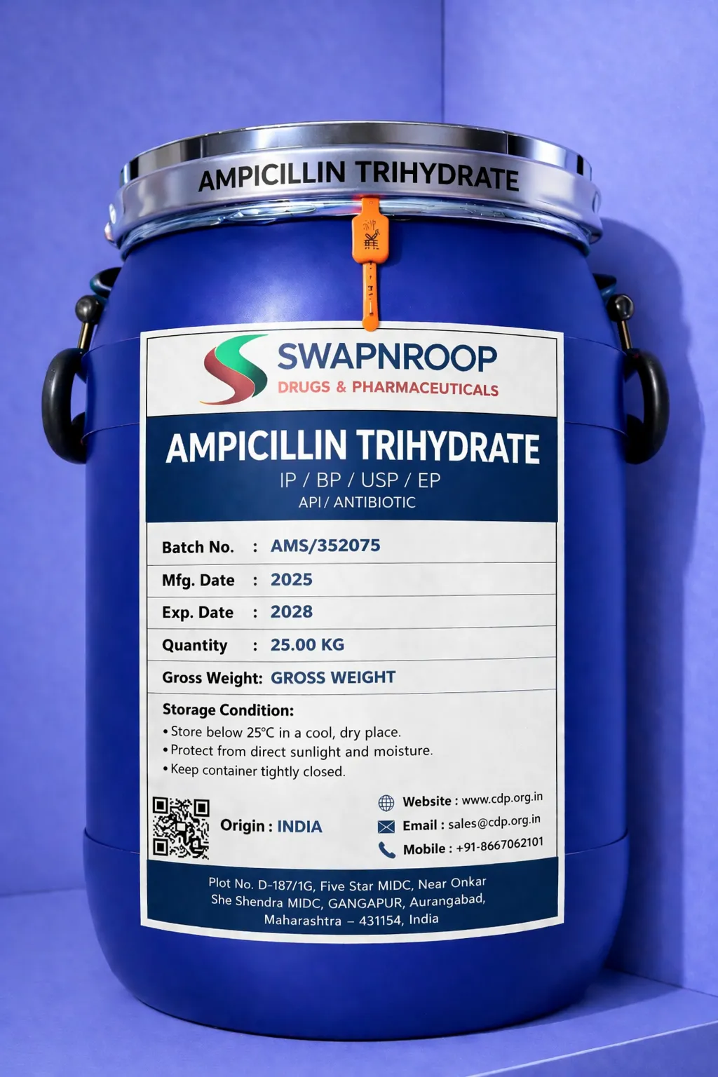 Ampicillin Trihydrate API